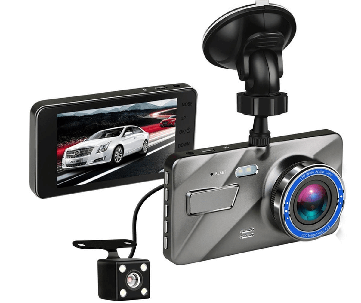 Видеорегистратор с двойным объективом камеры